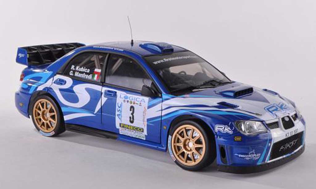 Subaru Impreza WRC 1/18 Sun Star WRC 07 No.3 Ronde Gomitolo di Lana 2012 R.Kubica/G.Manfredi modelauto