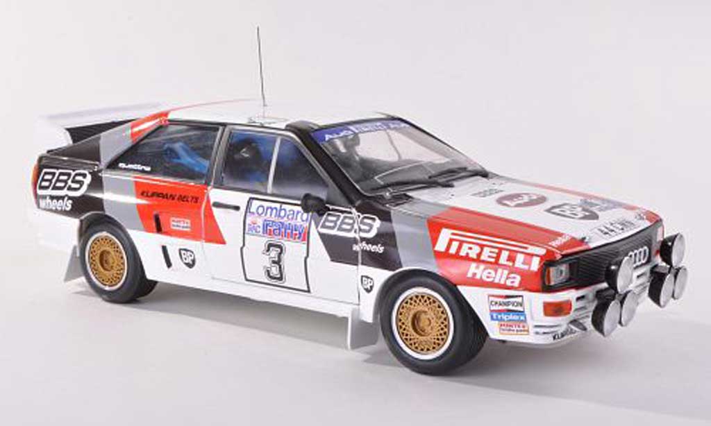 Audi Quattro 1/43 Sun Star A2 No.3 Pirelli/BBS Rally Grande-Bretagne 1983 S. Blomqvist/B.Cederberg modelauto