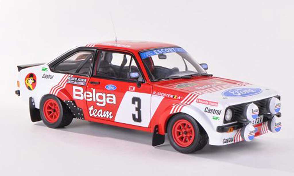 Ford Escort MK2 1/18 Sun Star MK2 1800 No.3 Belga Rally Bianchi 1982 modelauto
