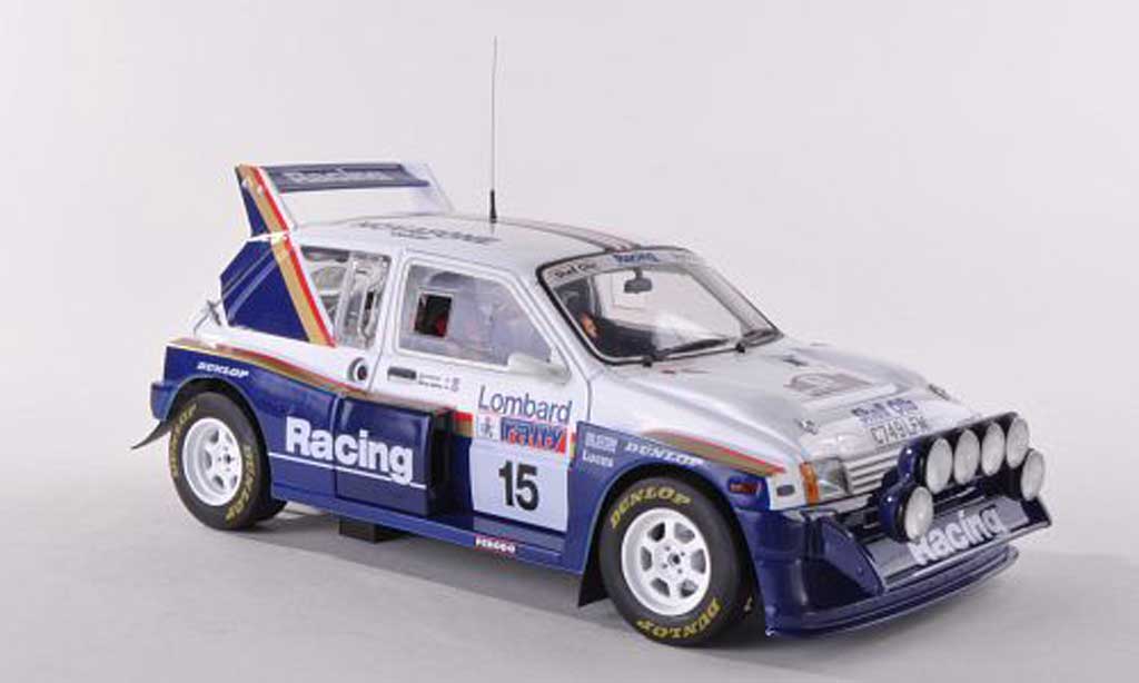 MG Metro 1/18 Sun Star 6R4 No.15 Rothmans RAC Rally 1986 J.McRae/I.Grindrod modelauto