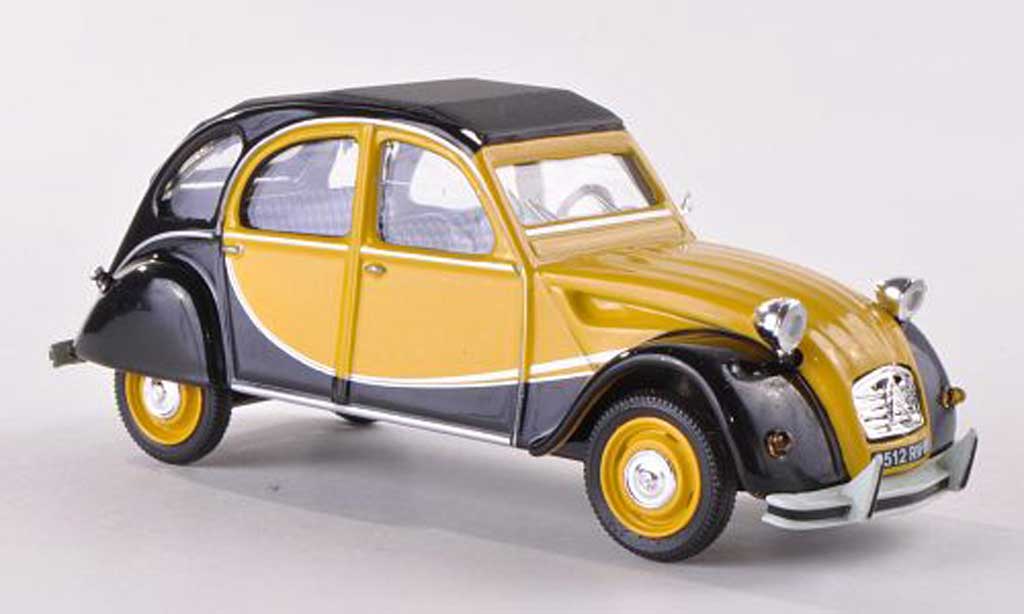 Citroen 2CV V6 1/43 Vitesse V6 Charleston geel/zwart 1982 modelauto