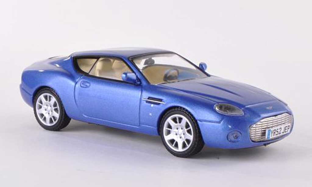 Aston Martin DB7 1/43 WhiteBox Zagato blauw modelauto