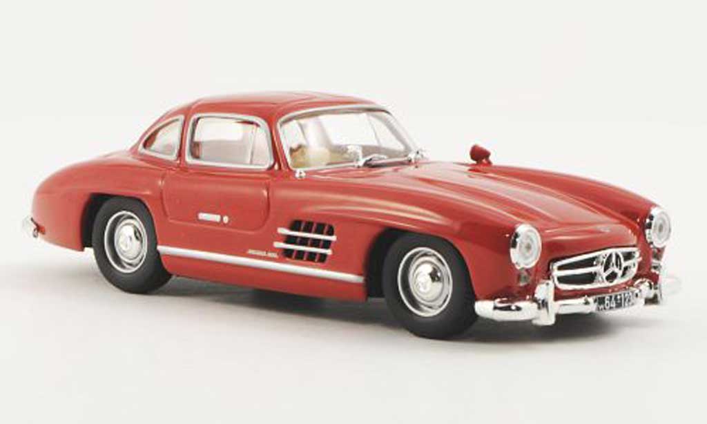 Mercedes 300 SL 1/43 WhiteBox SL (W198) rood 1954 modelauto