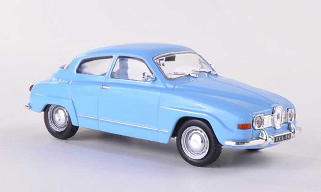 Saab 96 1/43 WhiteBox blauw modelauto