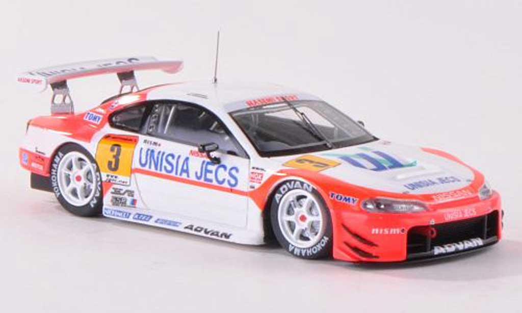 Nissan Silvia 1/43 Ebbro No.3 Unisia Jecs JGTC 2002 T.Yamano/M.Yanagida modelauto