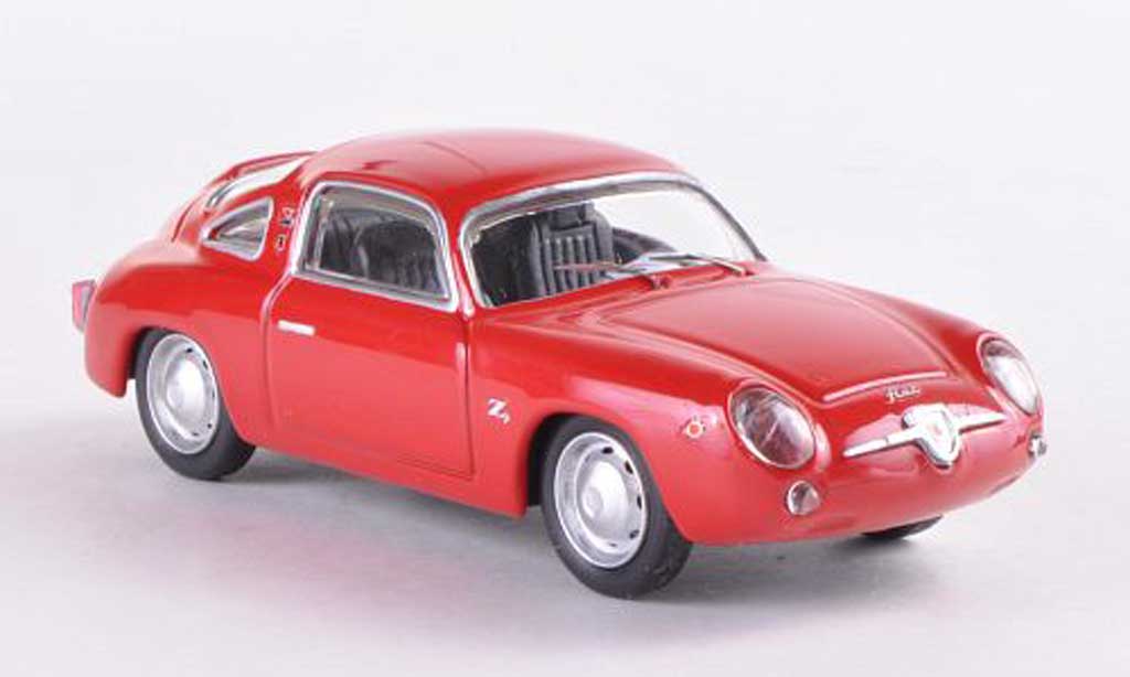 Fiat 750 1/43 Best Abarth Zagato rood 1958 modelauto