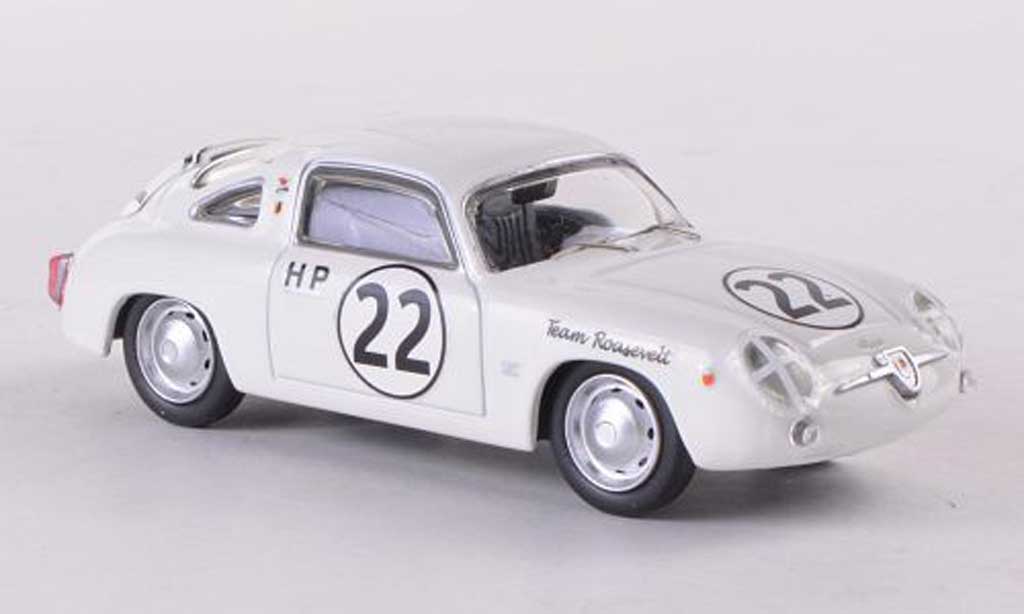 Fiat 750 1/43 Best Abarth Zagato No.22 Team Roosevelt Sebring 1960 modelauto