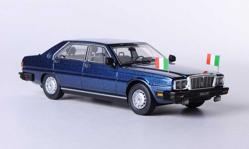 Maserati Quattroporte 1/43 Kess III 4.9 Presidential Pertini blauw 1983 modelauto