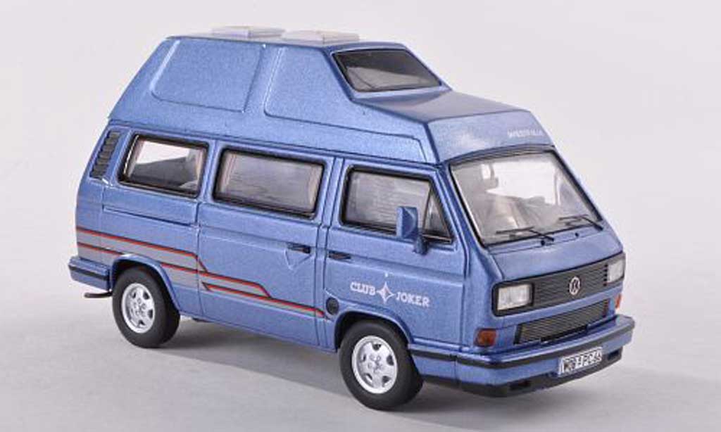 Volkswagen T3 1/43 Premium ClassiXXs Westfalia Clubjoker blauw modelauto
