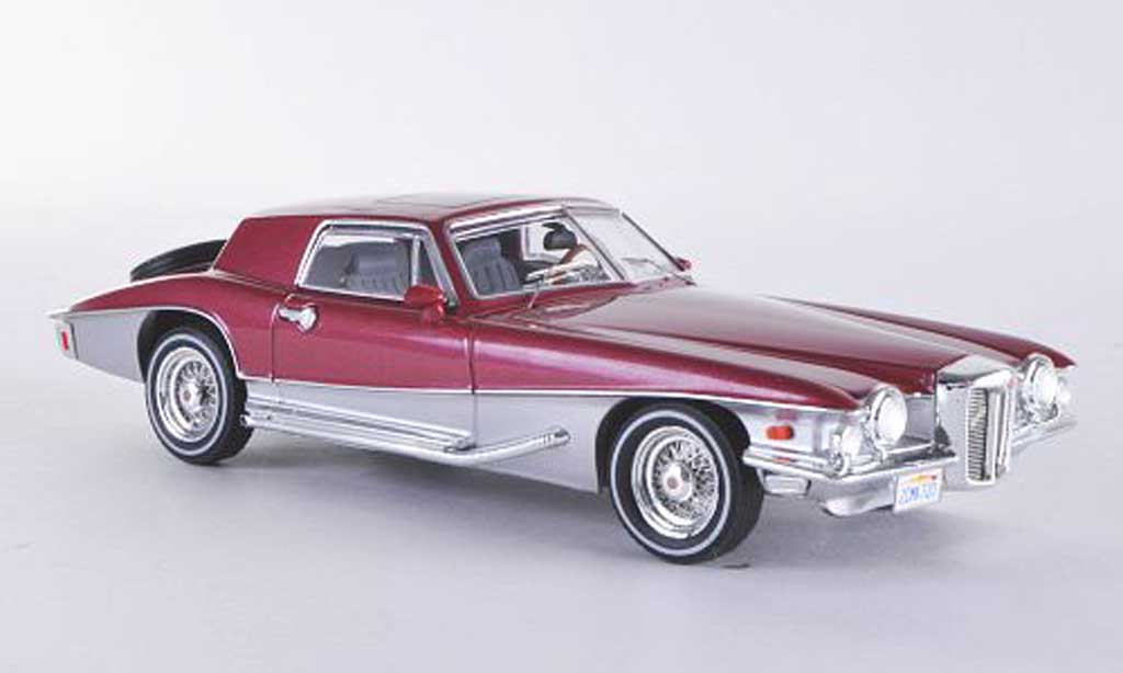 Stutz Blackhawk 1/43 Premium X Coupe rood/grijs Sondermodell limitierte Auflage 750 Stuck 1971 modelauto