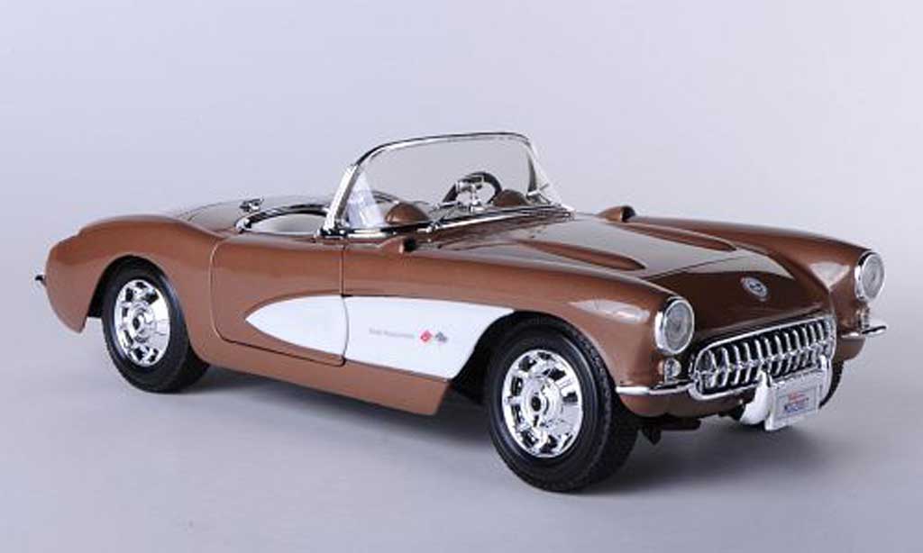 Chevrolet Corvette C1 1/18 Maisto C1 (C1) bruin/wit modelauto