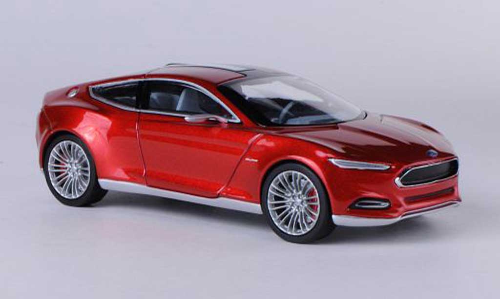 Ford Evos 1/43 Norev Concept rood oranje IAA 2011 modelauto