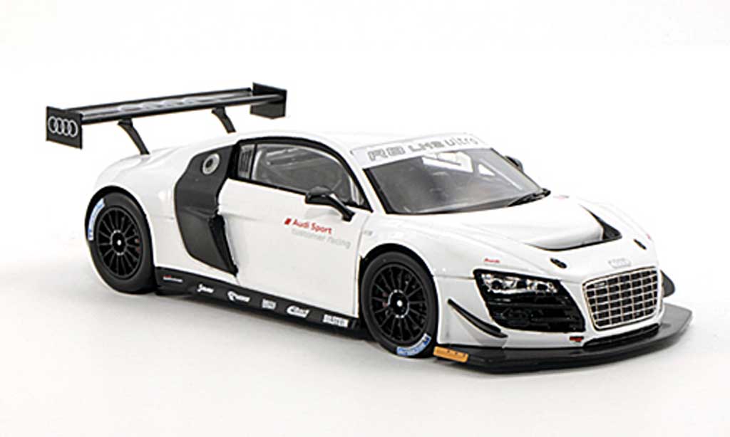 Audi R8 LMS 1/43 Spark LMS Ultra wit Plain Body Version 2012 modelauto