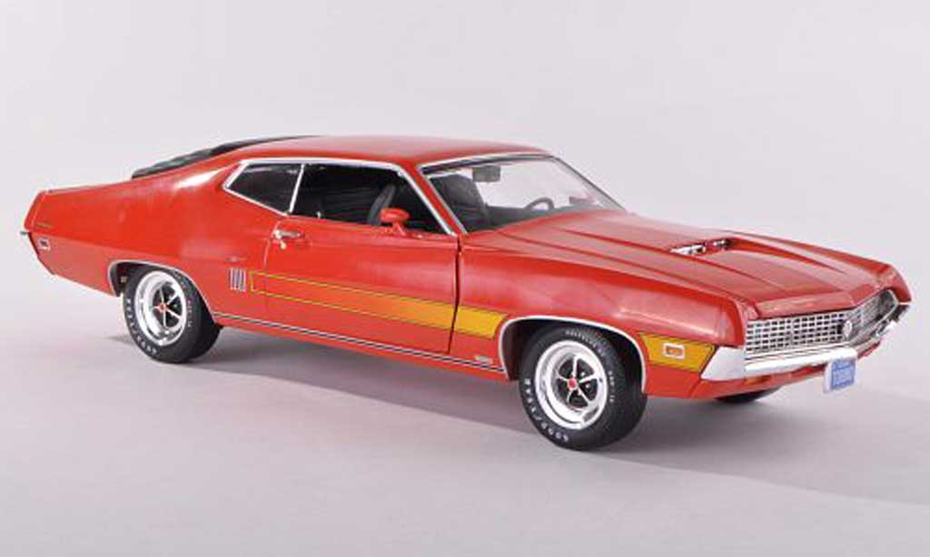 Ford Gran Torino 1/43 Ertl GT rood-l 1970 modelauto