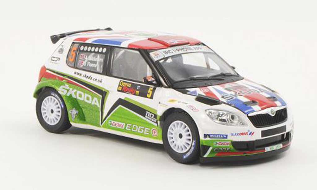 Skoda Fabia S2000 1/43 Abrex S2000 No.5 A.Mikkelsen / O.Floene Rally Zypern 2011 modelauto