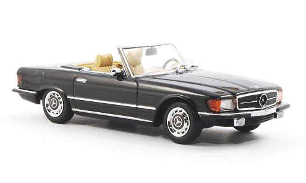 Mercedes 350 SL 1/43 Minichamps SL (R107) bruin modelauto