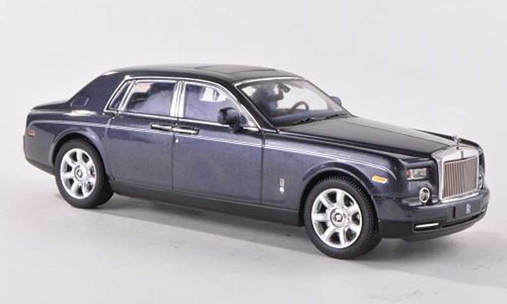 Rolls Royce Phantom 2009 1/43 IXO 2009 blauw-grijs LHD modelauto