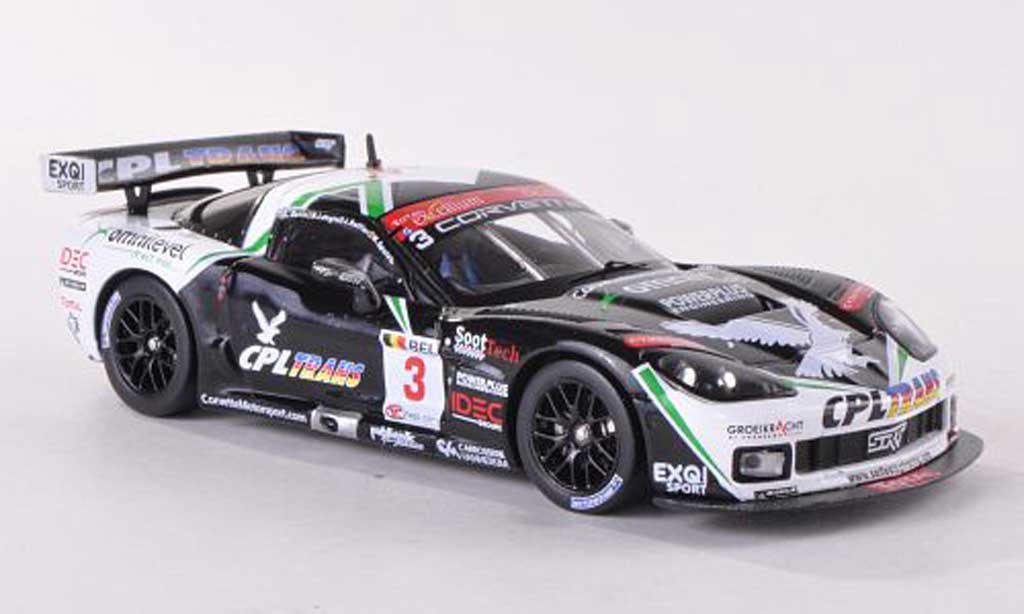 Chevrolet Corvette C6 1/43 IXO STI S206 C6 R No.3 CPL Trans 24h Spa 2009 O.Gavin/J.Ruffier/M.Soulet/B.Longin modelauto