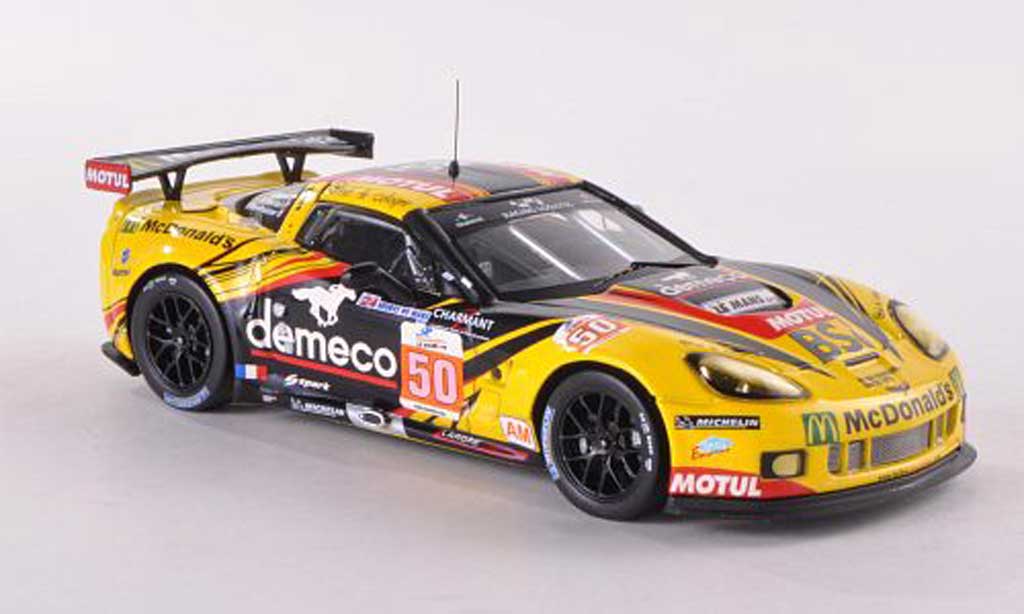Chevrolet Corvette C6 1/43 IXO C6 ZR1 No.50 demeco/Motul/McDonald s 24h Le Mans 2011 P.Bornhauser/J.Canal/G.Gardel modelauto