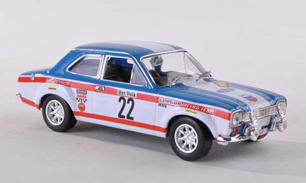 Ford Escort MK1 1/43 IXO MK1 1600TC No.22 Chevron Rally Ypres 1970 Stapelaere/Aerts modelauto