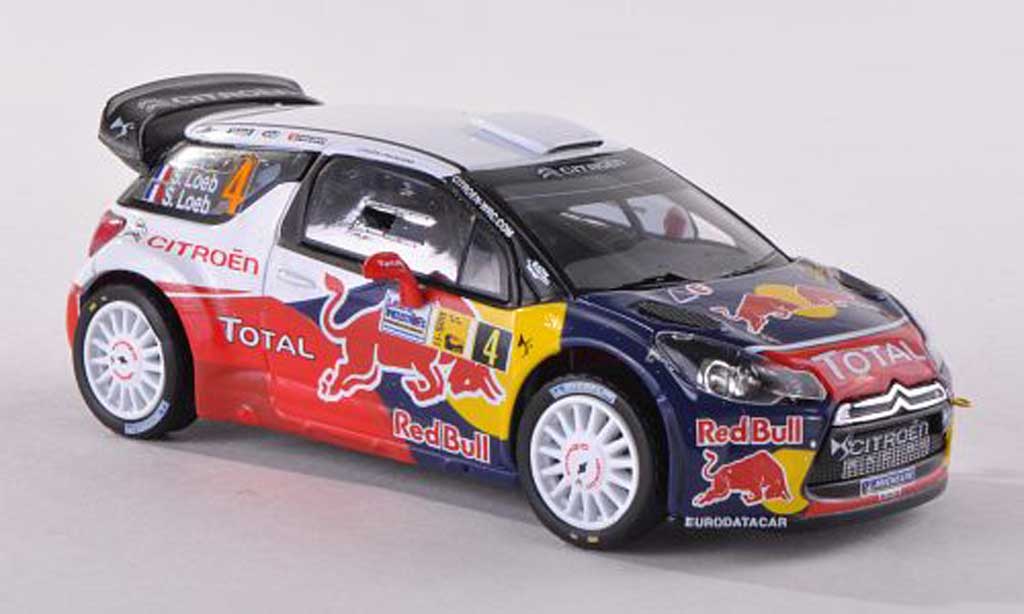 DS Automobiles DS3 WRC 2011 1/43 IXO WRC 2011 No.4 Red Bull Monza Rally S.Loeb modelauto