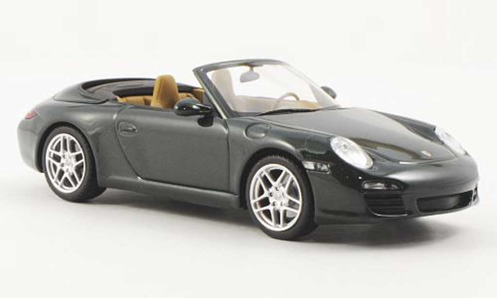 Porsche 997 Cabriolet 1/43 Minichamps Cabriolet S grun modelauto