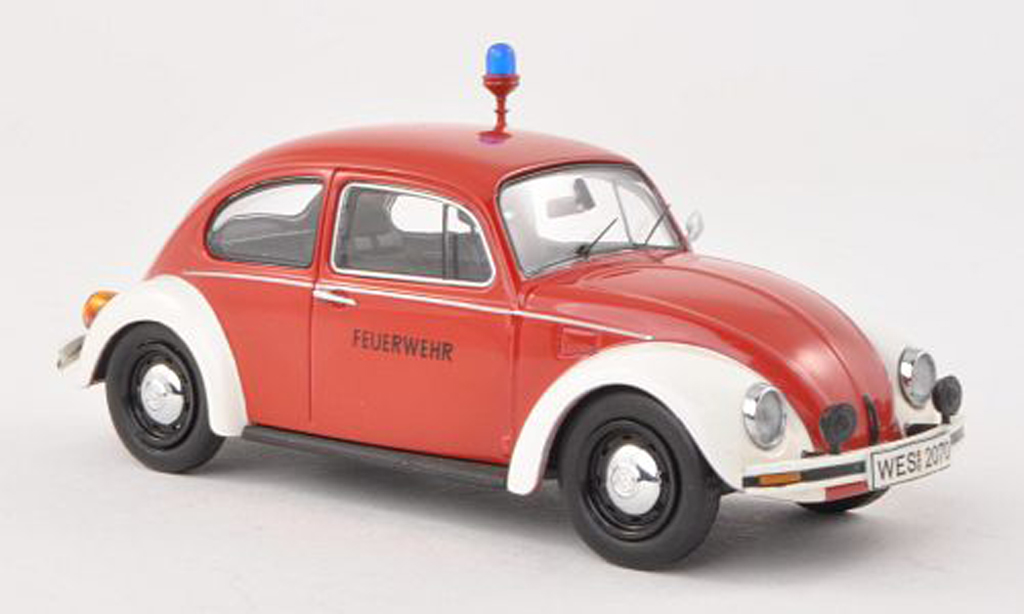 Volkswagen Kafer 1/43 Schuco 1200 brandweer modelauto