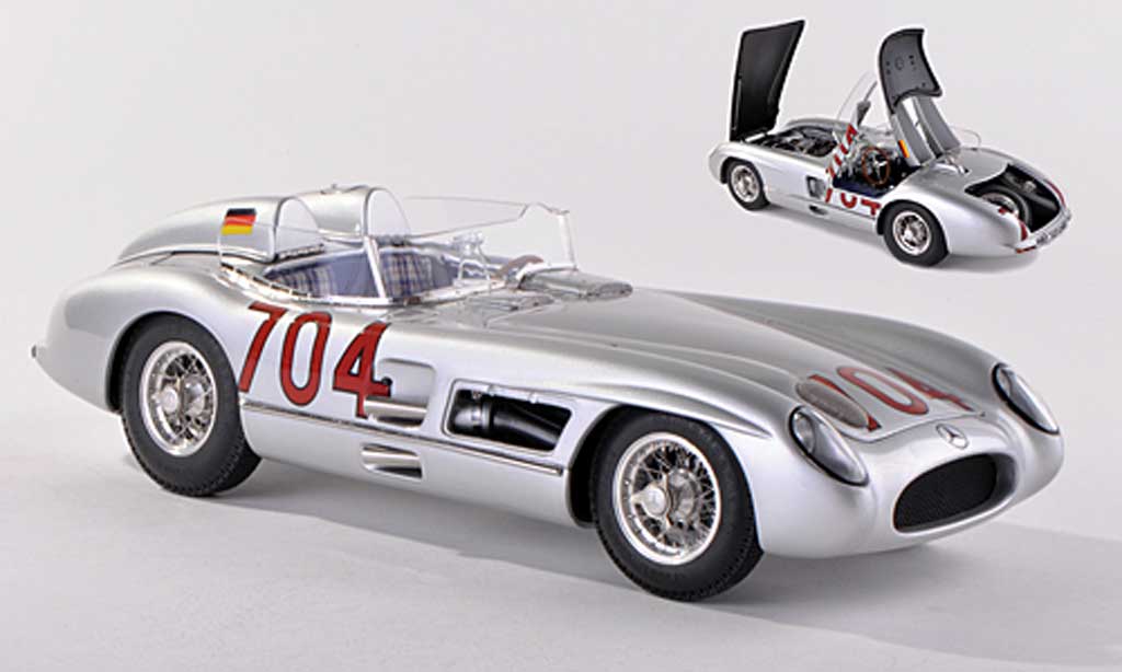 Mercedes 300 SLR 1/43 CMC SLR No.704 Mille Miglia 1955 H.Herrmann/H.Eger modelauto