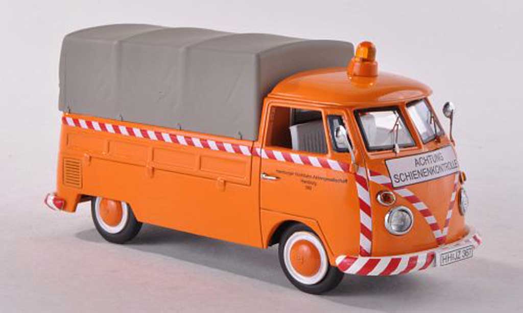 Volkswagen T1 1/43 Schuco Platform-Plane Schienenkontrolle modelauto