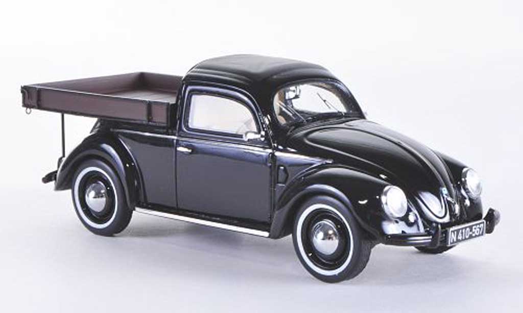 Volkswagen Kafer 1/43 Schuco Beutler-Pritsche zwart modelauto