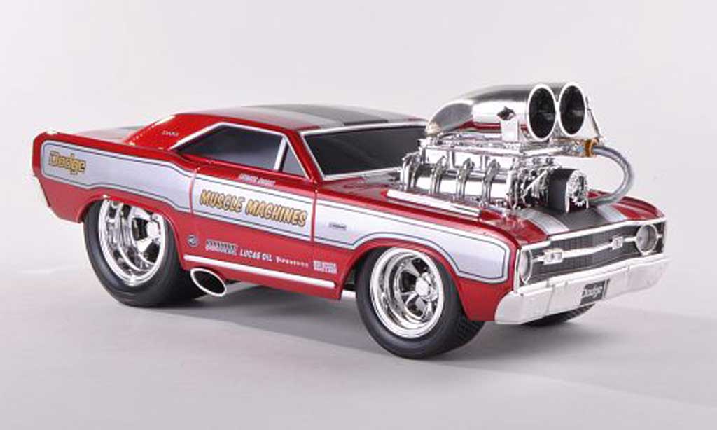 Dodge Dart 1968 1/18 Maisto 1968 Super Stock HEMI rood modelauto