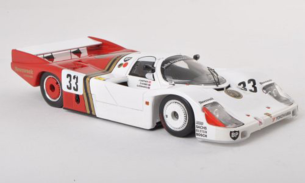 Porsche 956 1985 1/43 Spark 1985 No.33 American 100's 24h Le Mans J.Gartner/grijs.Hobbs/G.Edwards modelauto