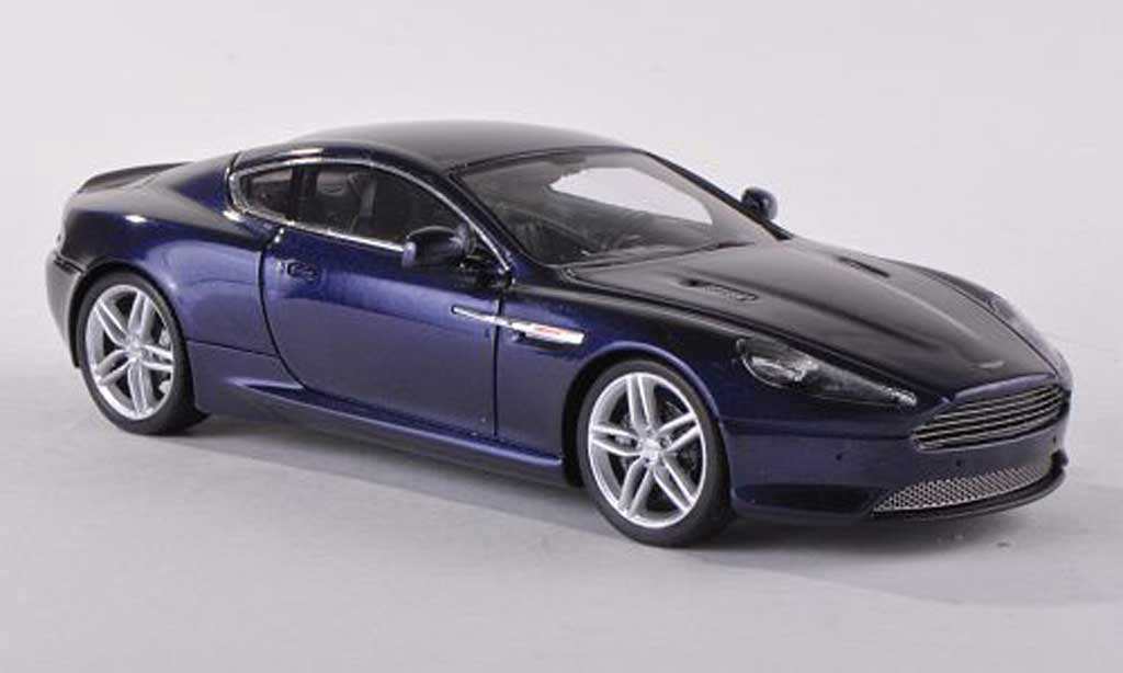 Aston Martin Virage 1/43 Spark zwart-blauw 2012 modelauto