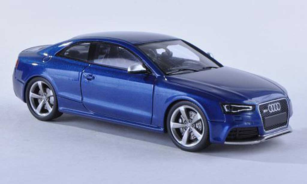 Audi RS5 1/43 Spark coupe blauw 2012 modelauto