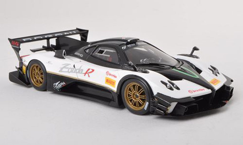 Pagani Zonda R 1/43 Spark R Evo wit/carbon 2012 modelauto