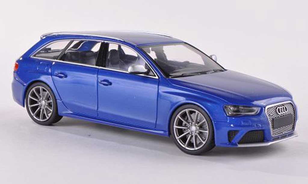 Audi RS4 1/43 Minichamps Avant blauw 2012 modelauto