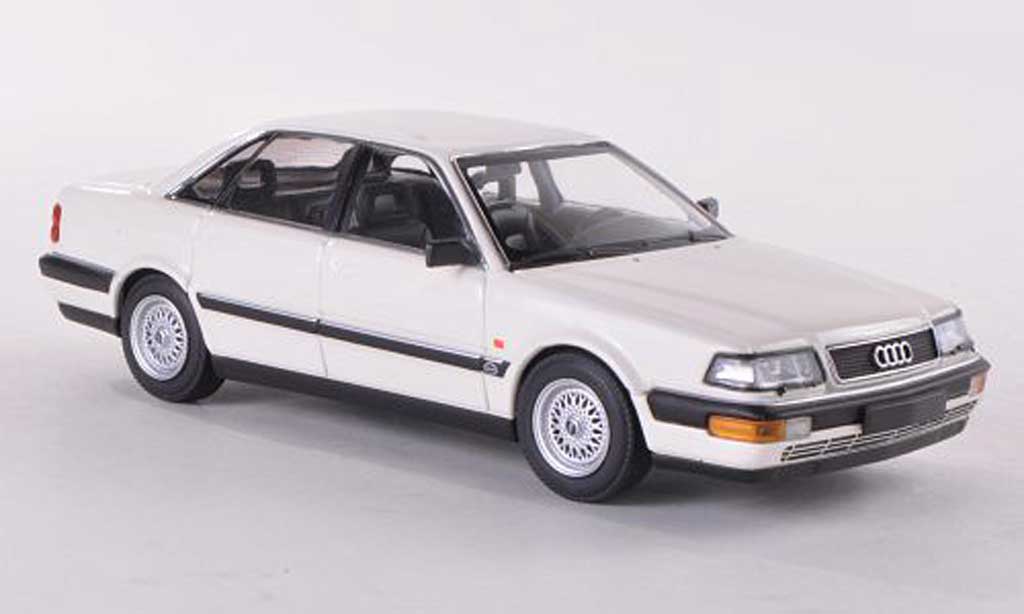 Audi V8 1/43 Minichamps wit 1988 modelauto