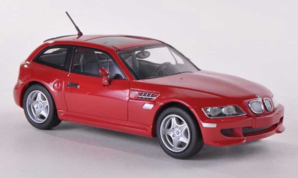 Bmw Z3 coupe 1/43 Minichamps coupe M rood 2002 modelauto