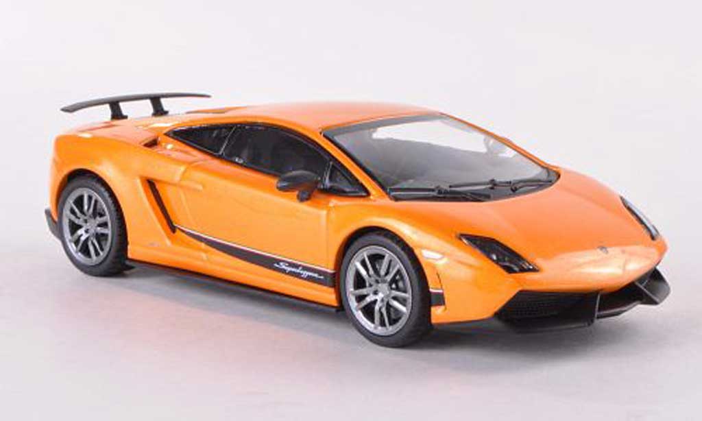 Lamborghini Gallardo LP570-4 1/43 Minichamps LP570-4 Superleggera oranje 2011 modelauto
