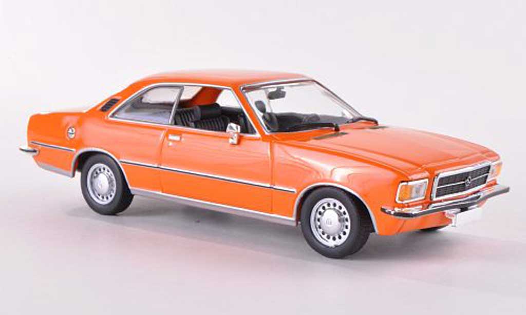 Opel Rekord 1/43 Minichamps D Coupe oranje 1975 modelauto