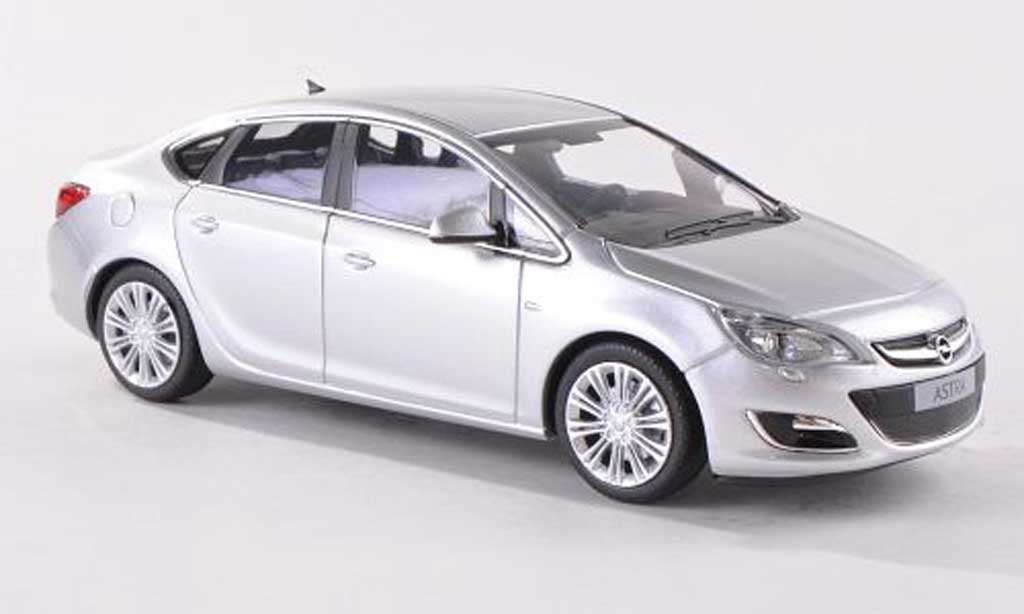 Opel Astra 1/43 Minichamps J Sedan grijs 4-Turer 2012 modelauto