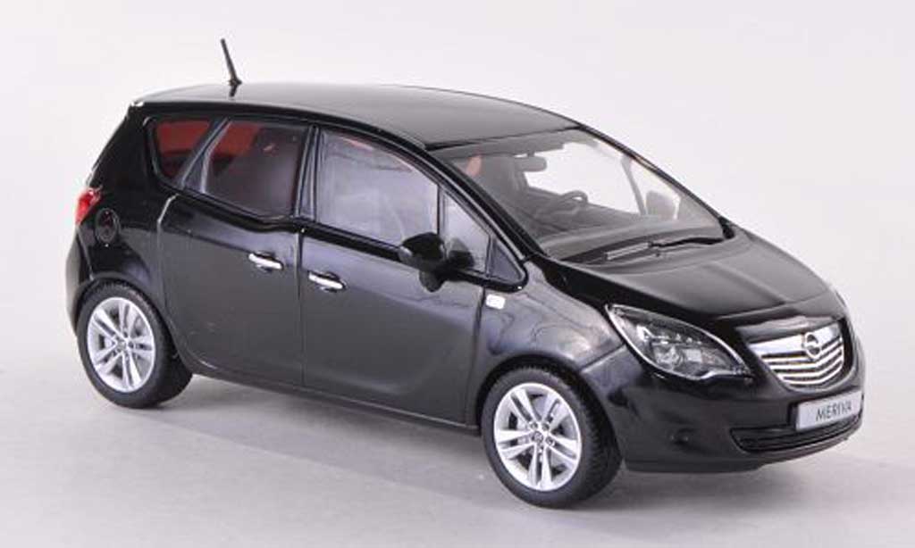 Opel Meriva 1/43 Minichamps B zwart 2010 modelauto