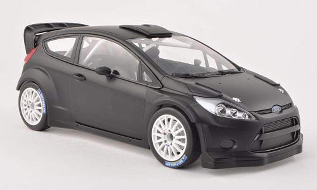 Ford Fiesta WRC 1/18 Minichamps WRC zwart Plain Body Version 2011 modelauto