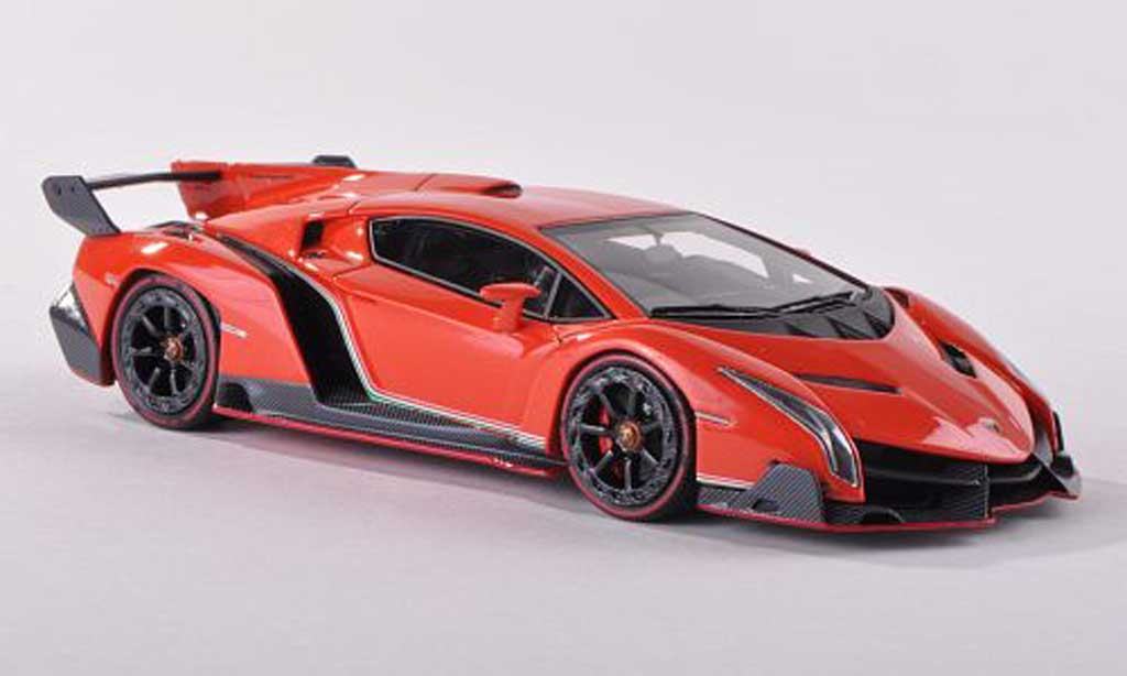 Lamborghini Veneno 1/18 Look Smart zwart-l Autosalon Geneve 2013 modelauto