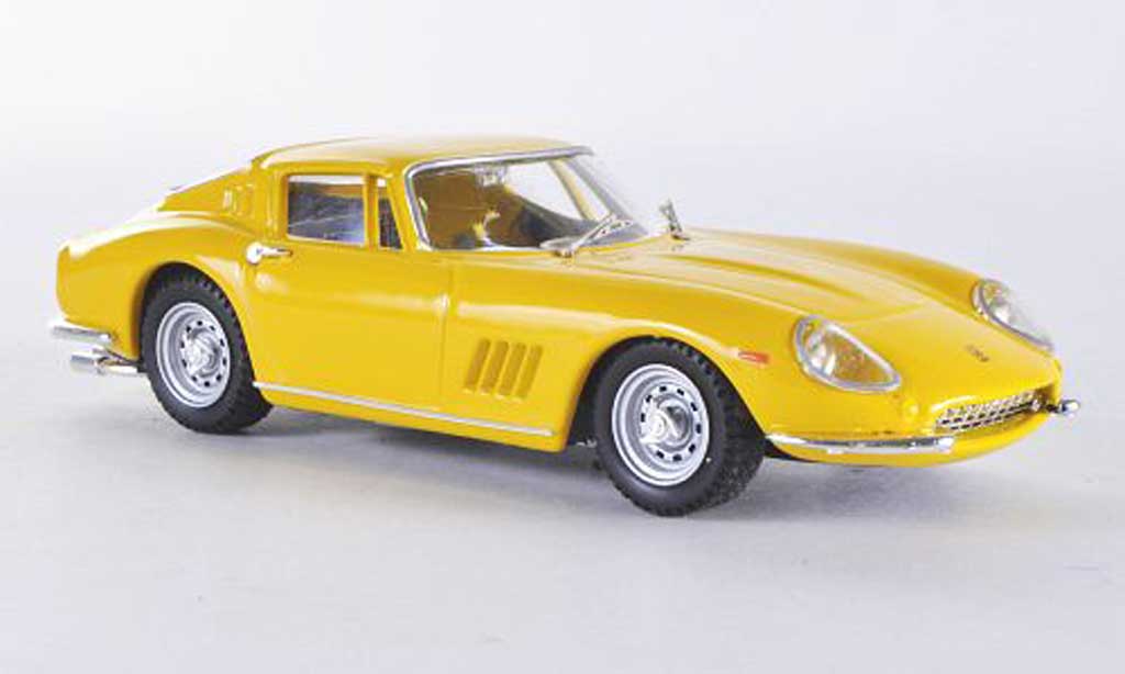 Ferrari 275 1/43 Best Coupe geel GTB/4 modelauto