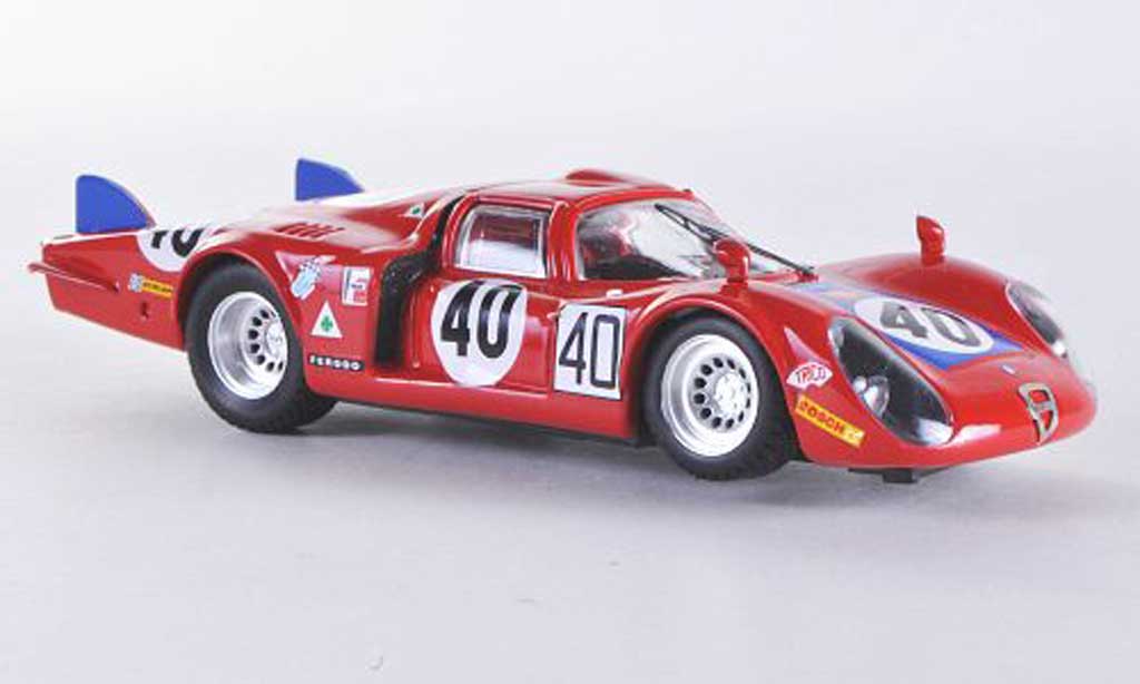 Alfa Romeo 33.2 1968 1/43 Best 1968 Coda Lunga Le Mans No.40 Casoni/Biscaldi modelauto
