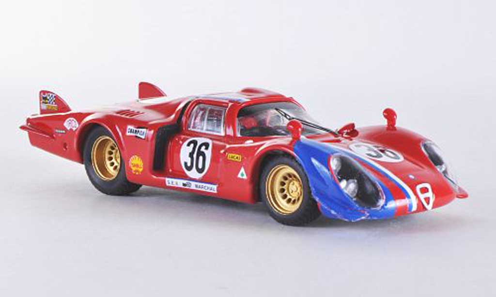 Alfa Romeo 33.2 1969 1/43 Best 1969 Le Mans No.36 Pilette/Slotemaker modelauto