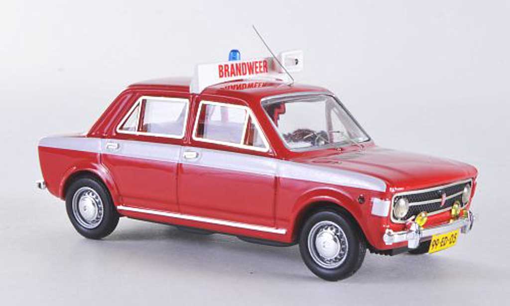 Fiat 128 1/43 Rio 4 turig danische Brandweer modelauto