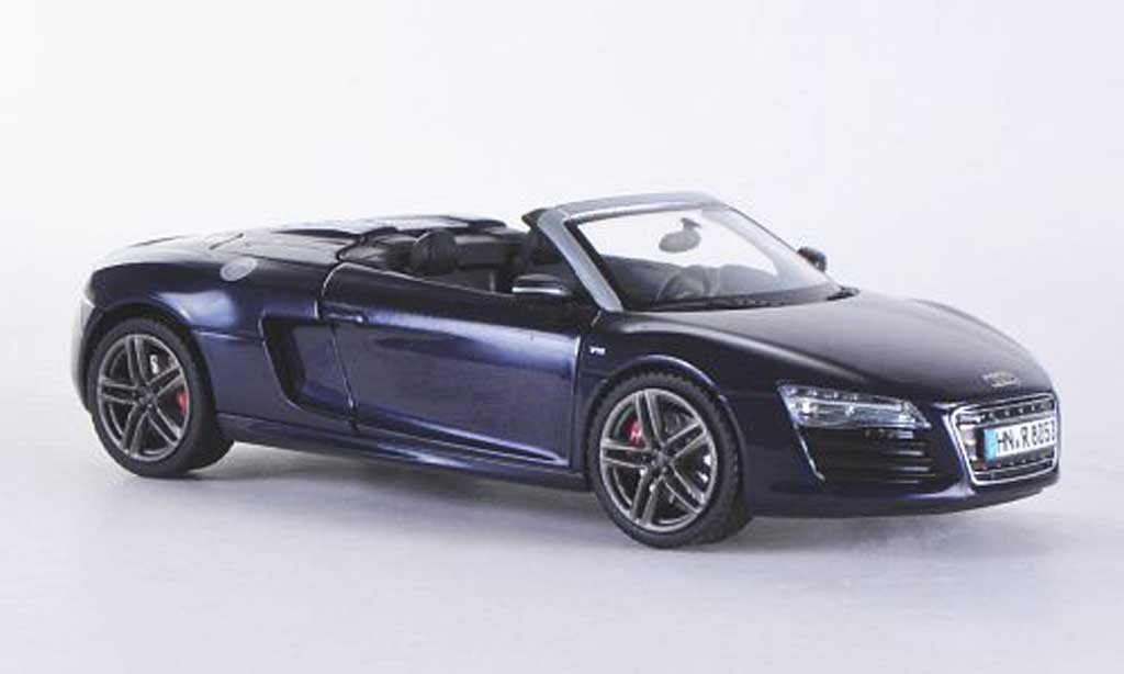 Audi R8 Spyder 1/43 Schuco Spyder blauw 2012 modelauto