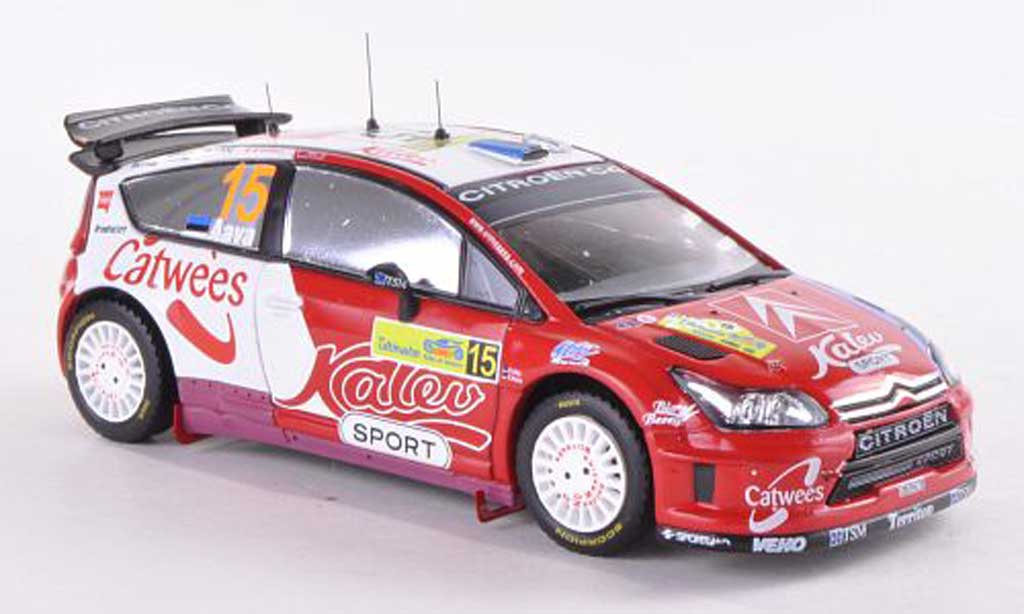 Citroen C4 WRC 1/43 IXO WRC No.15 Kalev Sport Rally Griechenland 2008 U.Aava/K.Sikk modelauto